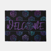 RPG Dice | Nebel Tabletop PnP Role Player Willkomm Fußmatte (Vorderseite)