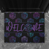 RPG Dice | Nebel Tabletop PnP Role Player Willkomm Fußmatte