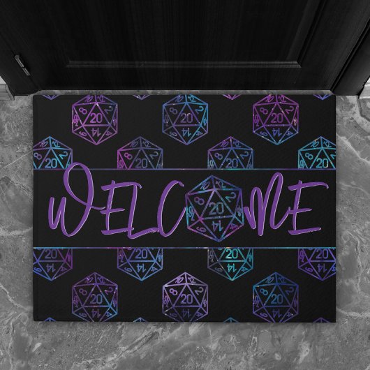 RPG Dice | Nebel Tabletop PnP Role Player Willkomm Fußmatte