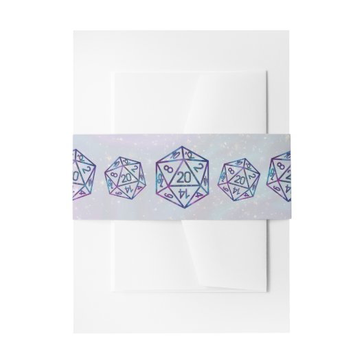 RPG Dice | Nebula Fantasy Retro Tabletop PnP Gamer Einladungsbanderole (Vorderseite Beispiel)
