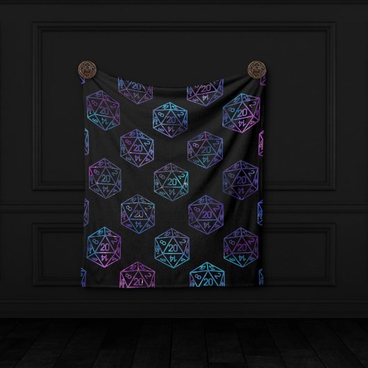 RPG Dice | Nebula Fantasy Retro Tabletop PnP Gamer Fleecedecke