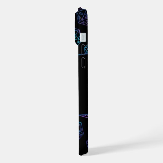 RPG Dice | Nebula Fantasy Retro Tabletop PnP Gamer iPhone Hülle (Linke Seite)