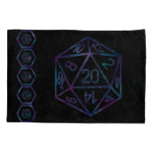 RPG Dice | Nebula Fantasy Retro Tabletop PnP Gamer Kissenbezug (Rückseite-Links)
