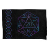 RPG Dice | Nebula Fantasy Retro Tabletop PnP Gamer Kissenbezug (Vorderseite-Links)