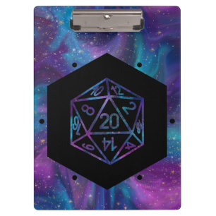 RPG Dice   Nebula Fantasy Retro Tabletop PnP Gamer Klemmbrett