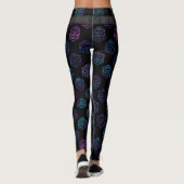 RPG Dice | Nebula Fantasy Retro Tabletop PnP Gamer Leggings (Rückseite)