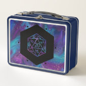 RPG Dice | Nebula Fantasy Retro Tabletop PnP Gamer Metall Brotdose (Vorderseite)