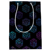 RPG Dice | Nebula Fantasy Retro Tabletop PnP Gamer Mittlere Geschenktüte (Vorderseite)