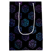 RPG Dice | Nebula Fantasy Retro Tabletop PnP Gamer Mittlere Geschenktüte (Rückseite)