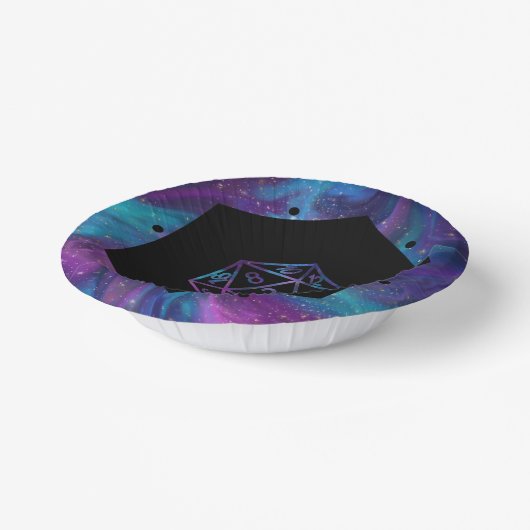 RPG Dice | Nebula Fantasy Retro Tabletop PnP Gamer Pappteller (Gewinkelt)