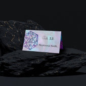 RPG Dice | Nebula Fantasy Retro Tabletop PnP Gamer Platzkarte