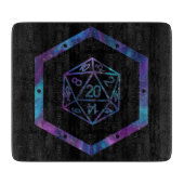 RPG Dice | Nebula Fantasy Retro Tabletop PnP Gamer Schneidebrett (Vorderseite)