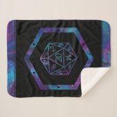 RPG Dice | Nebula Fantasy Retro Tabletop PnP Gamer Sherpadecke (Vorderseite (Horizontal))