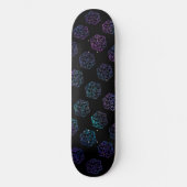 RPG Dice | Nebula Fantasy Retro Tabletop PnP Gamer Skateboard (Vorderseite)