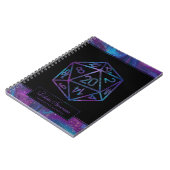 RPG Dice | Nebula Fantasy Tabletop Gamer-Charakter Notizblock (Linke Seite)