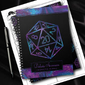 RPG Dice | Nebula Fantasy Tabletop Gamer-Charakter Notizblock