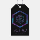 RPG Dice | Nebula Fantasy Tabletop Gamer Custom Geschenkanhänger (Vorderseite)