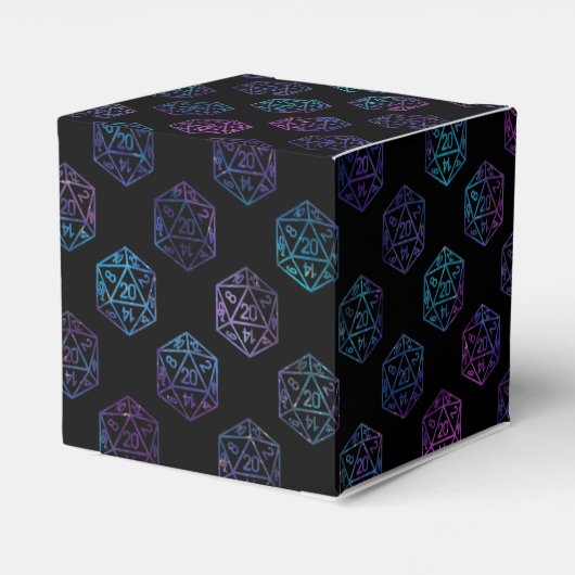 RPG Dice | Nebula Fantasy Tabletop Gamer Custom Geschenkschachtel (Rückseite)