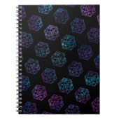 RPG Dice | Nebula Fantasy Tabletop Gamer Kampagne Notizblock (Vorderseite)