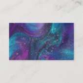 RPG Dice | Nebula Fantasy Tabletop Geschenk auf Di Begleitkarte (Rückseite)