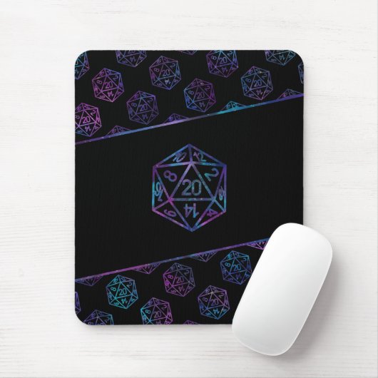 RPG Dice | Nebula Fantasy Tabletop PnP Roleplayer Mousepad (Mit Mouse)