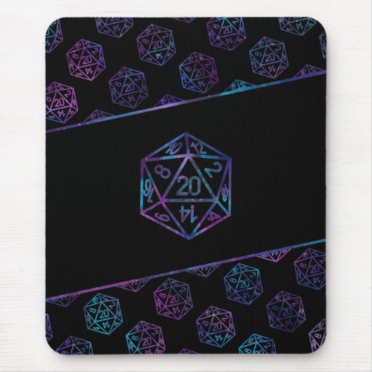 RPG Dice | Nebula Fantasy Tabletop PnP Roleplayer Mousepad (Vorne)