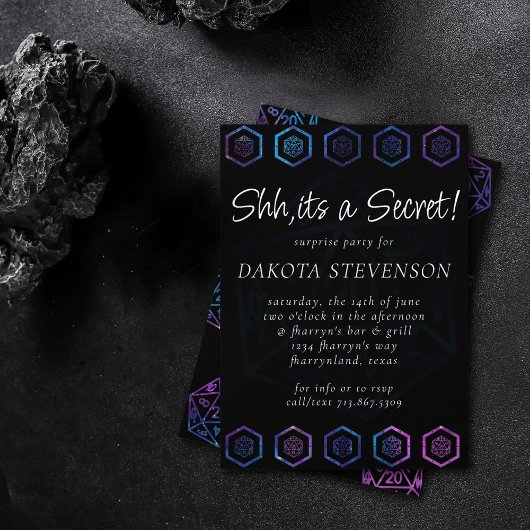 RPG Dice | Nebula Old School Tabletop Player Einladung