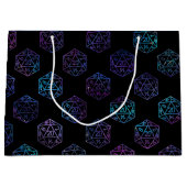 RPG Dice | Nebula Old School Tabletop Player Große Geschenktüte (Vorderseite)