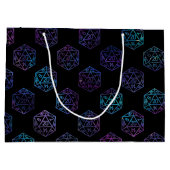 RPG Dice | Nebula Old School Tabletop Player Große Geschenktüte (Rückseite)