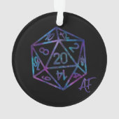 RPG Dice | Nebula Old School Tabletop Player Ornament (Rückseite)