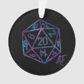 RPG Dice | Nebula Old School Tabletop Player Ornament (Vorderseite)