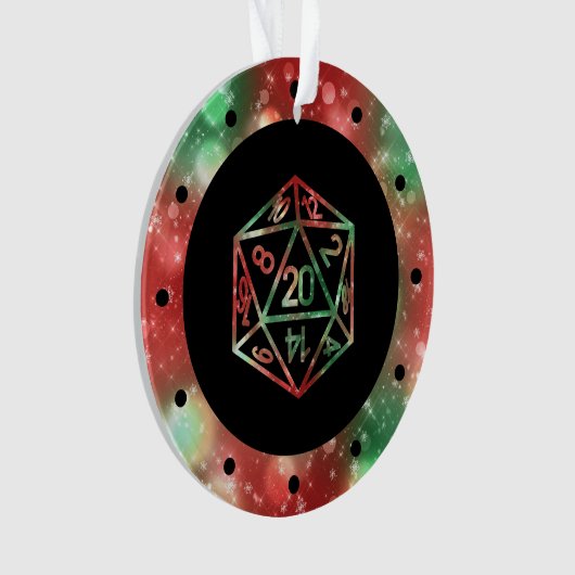 RPG Dice | Nebula Old School Tabletop Role Player Ornament (Vorderseite)
