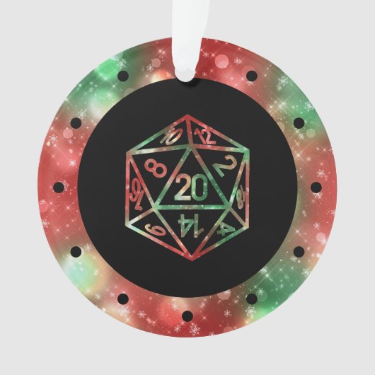 RPG Dice | Nebula Old School Tabletop Role Player Ornament (Vorderseite)