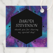 RPG Dice | Nebula Retro Tabletop Gamer Vielen Dank Geschenkanhänger (Rückseite)