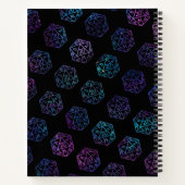 RPG Dice | Nebula Tabletop PnP Gamer Graph Paper Notizblock (Rückseite)