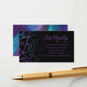 RPG Dice   Neula Fantasy Tabletop Gamer Registry Begleitkarte