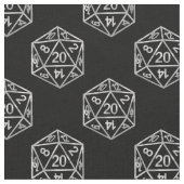 RPG Dice | Retro Old School Tabletop Roleplayer Stoff (Nahaufnahme)