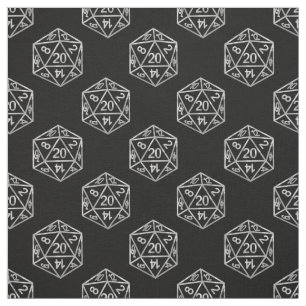 RPG Dice Retro Old School Tabletop Roleplayer Stoff