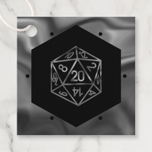 RPG Dice | Retro Tabletop Player Vielen Dank Geschenkanhänger (Vorderseite)