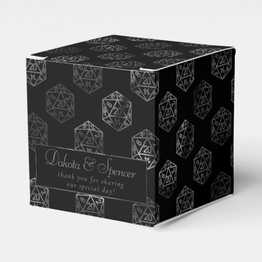 RPG Dice | Retro Tabletop Player Vielen Dank Geschenkschachtel (Vorderseite)