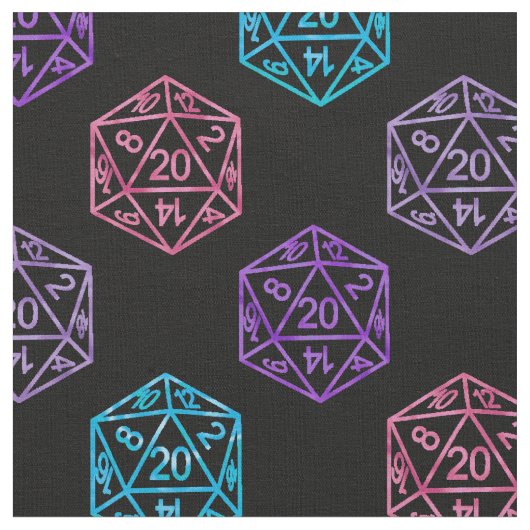 RPG Dice | Rolleplayer Stoff (Nahaufnahme)