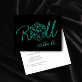 RPG Dice | Smarald Tabletop Gamer Änderung des Dat Postkarte