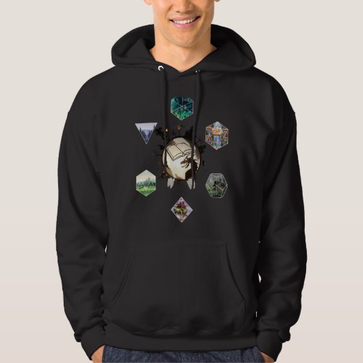 Rpg Dice Worlds Hoodie (Vorderseite)