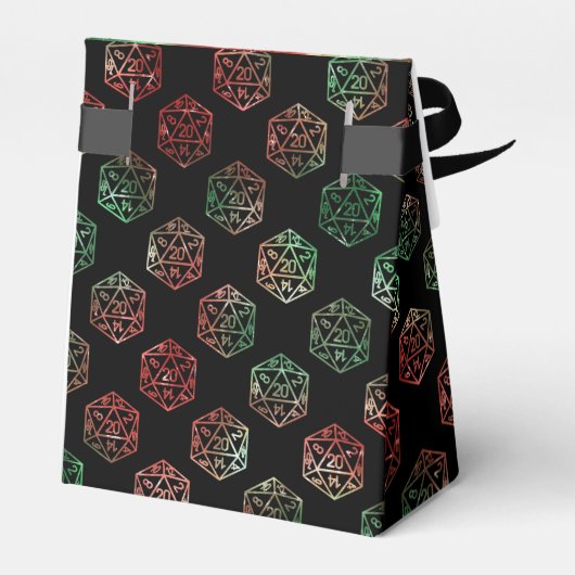 RPG Dice | XMAS Fantasy Retro Tabletop PnP Gamer Geschenkschachtel (Rückseite)