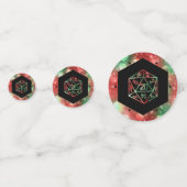 RPG Dice | XMAS Fantasy Retro Tabletop PnP Gamer Konfetti (Rückseiten)