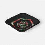 RPG Dice | XMAS Fantasy Retro Tabletop PnP Gamer Pappteller (Gewinkelt)