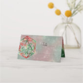 RPG Dice | XMAS Fantasy Retro Tabletop PnP Gamer Platzkarte (Vorderseite)