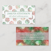 RPG Dice | XMAS Fantasy Tabletop Gamer Branding Visitenkarte (Vorne/Hinten)