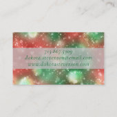 RPG Dice | XMAS Fantasy Tabletop Gamer Branding Visitenkarte (Rückseite)