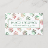 RPG Dice | XMAS Fantasy Tabletop Gamer Branding Visitenkarte (Vorderseite)